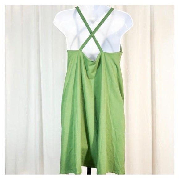 Madewell NWT Sz 1X Versailles Green Flex Fitness Dress with Built In Shorts - Picture 4 of 5